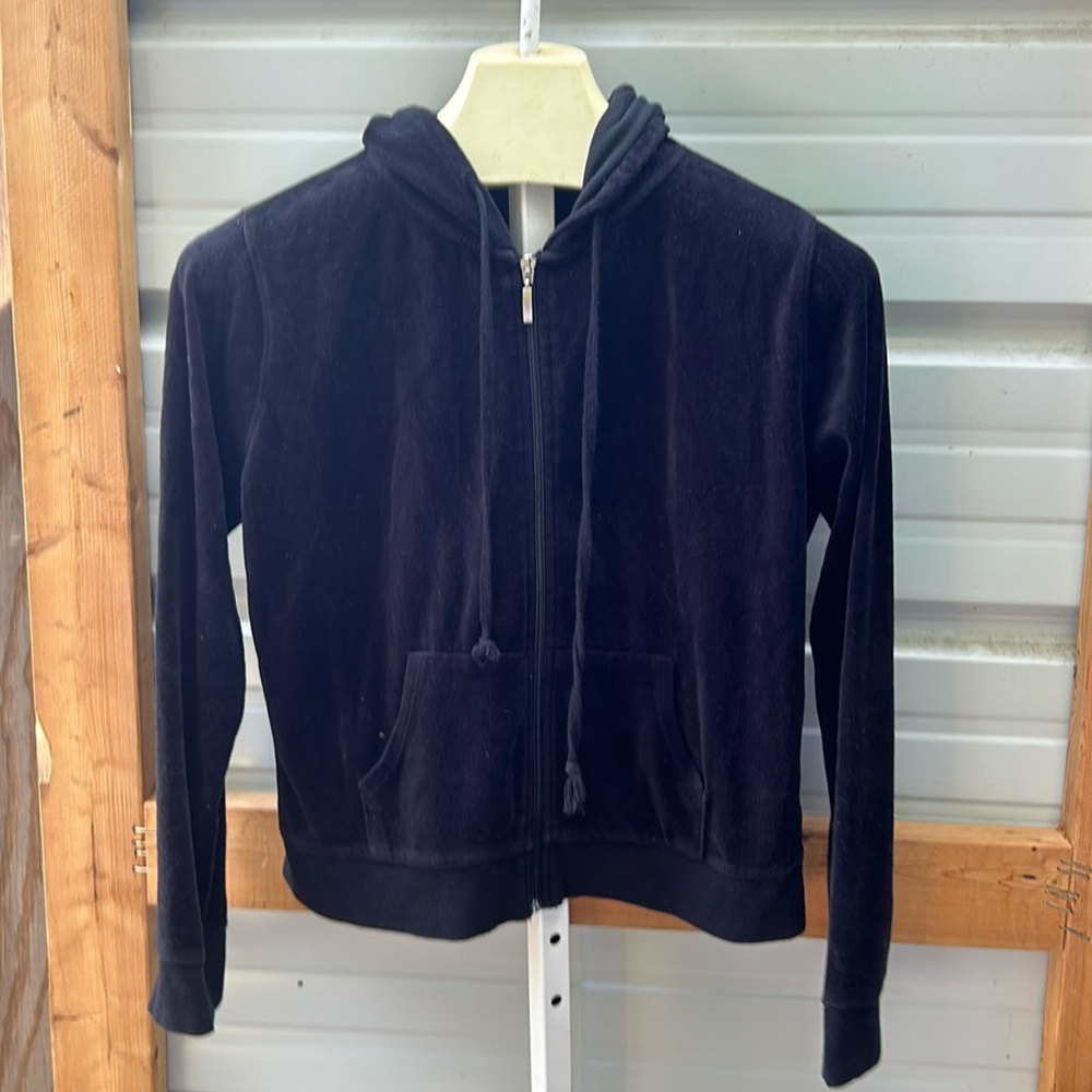 Fashion, nova Black Velour Hoodie (Las)